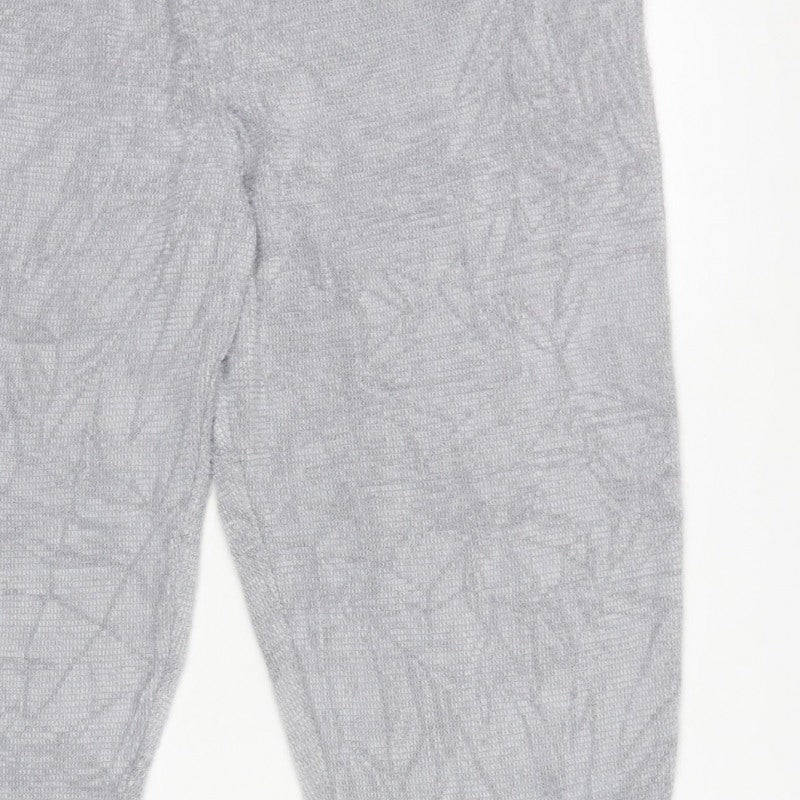 M&S Women Grey XL Regular Knit Jogger Sweatpants Elastic Waist