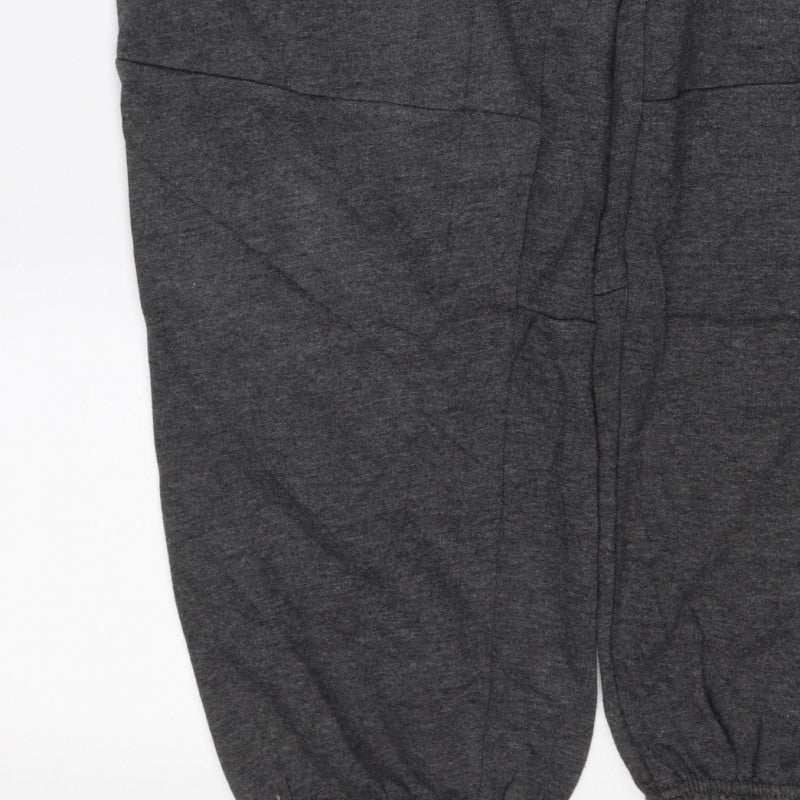 Daniel Lei Mens Grey Jogger Trousers M Drawstring Cargo Pockets