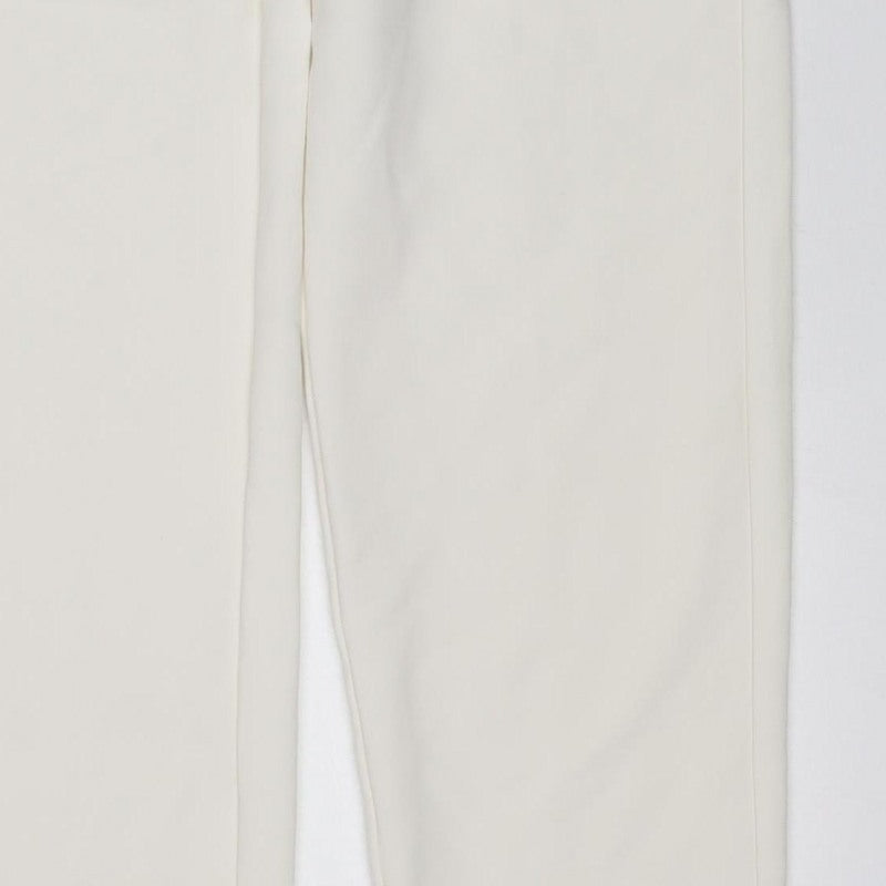 Marks & Spencer Women Ivory Size 6 Straight Leg Stretch Trousers