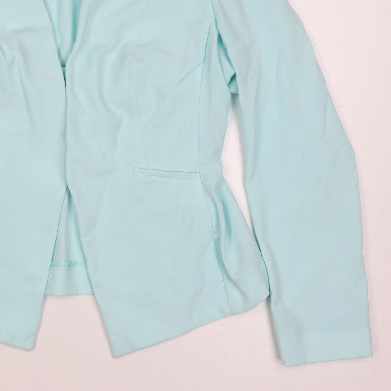 Marks and Spencer Women Blue Size 12 Open Front Tailored Blazer