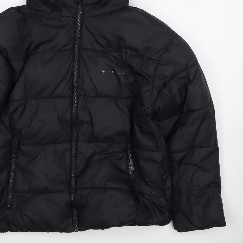 McKenzie Girls Black 12-13 Years Hooded Puffer Jacket Zip Winter