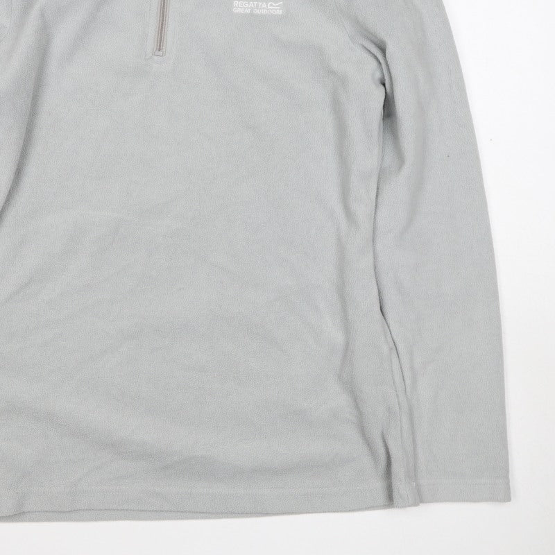 Regatta Women’s Grey UK 10 1/4 Zip Fleece Pullover Hiking Sweatshirt