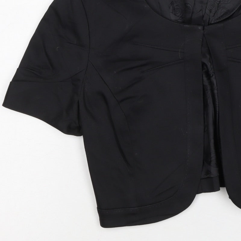 Marks & Spencer Autograph Women Black UK 8 Short Sleeve Suit Jacket