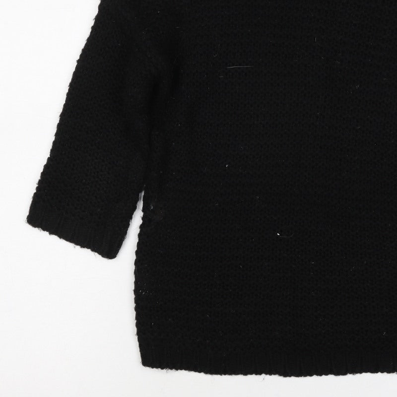 Twik Women’s Black XS Chunky Knit Crew Neck Oversized Jumper