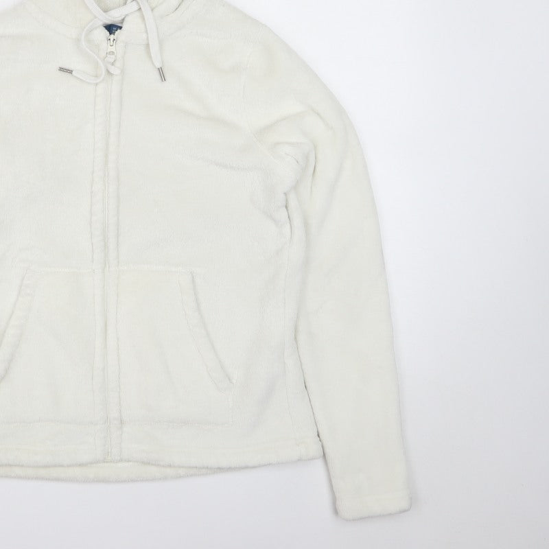 Mountain Warehouse Women’s Ivory UK 12 Hooded Fleece Zip Jacket