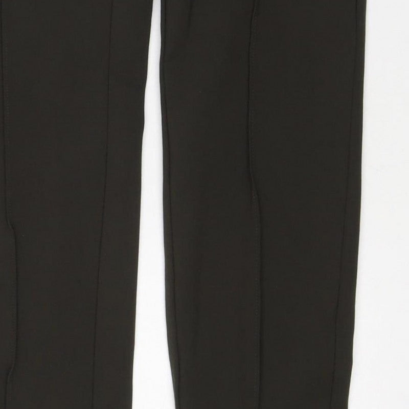 H&M Women Black UK 8 Stretch Pocket Ankle Leggings
