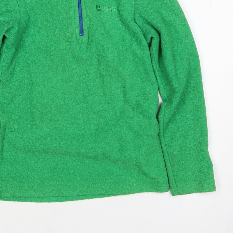 Mountain Warehouse Boys Green Fleece 1/4 Zip Sweatshirt Age 5-6 Years