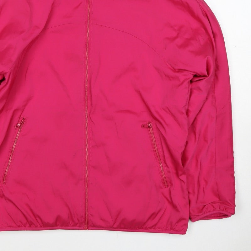 H&M Women's Pink XL Hooded Full Zip Lined Jacket