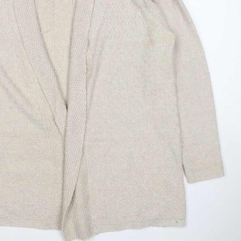 Isle Women’s Beige Open Knit Cardigan Size 18 Long Sleeve