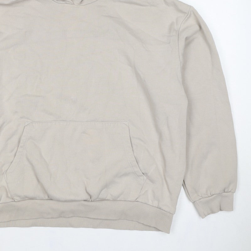 Penti Women Beige M/L Pullover Fleece Hoodie Kangaroo Pocket