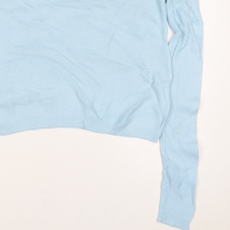 Vero Moda Women’s Blue M Crew Neck Raglan Knit Pullover Jumper