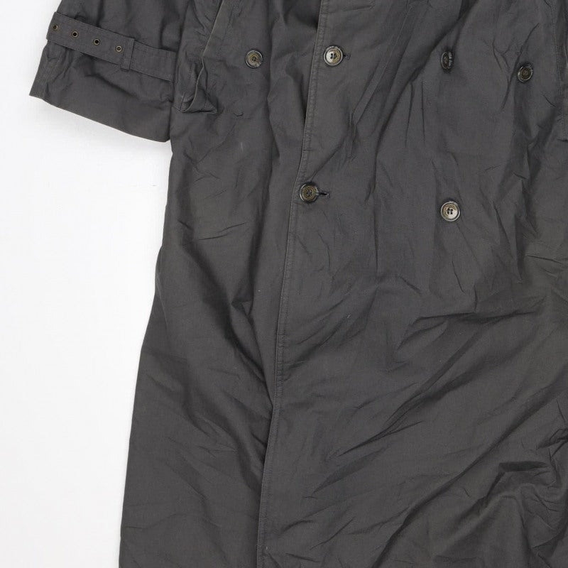 Burton Women’s Black S Long Double-Breasted Trench Coat Detachable Lining