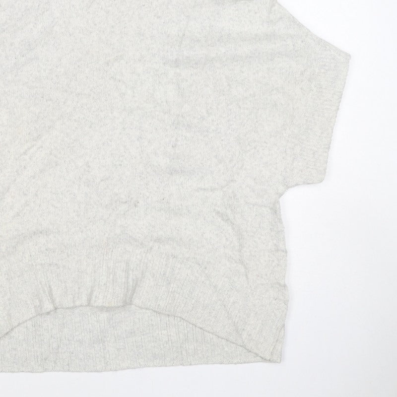 Mint Velvet Women Grey S Sleeveless Roll Neck Wool Blend Jumper