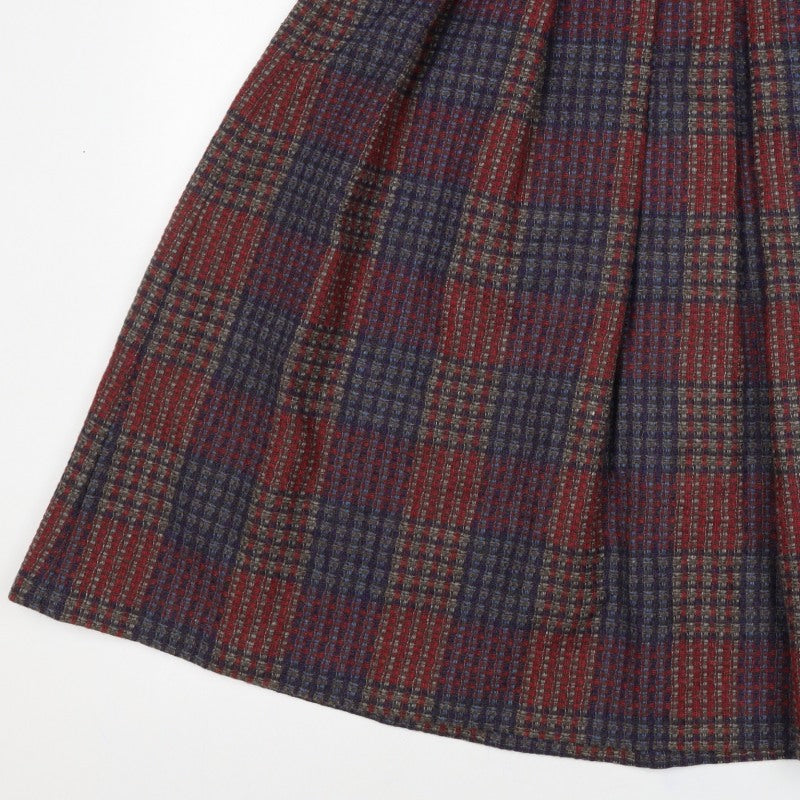 Marks and Spencer Women Multicoloured UK 16 Wool Tweed A-Line Skirt