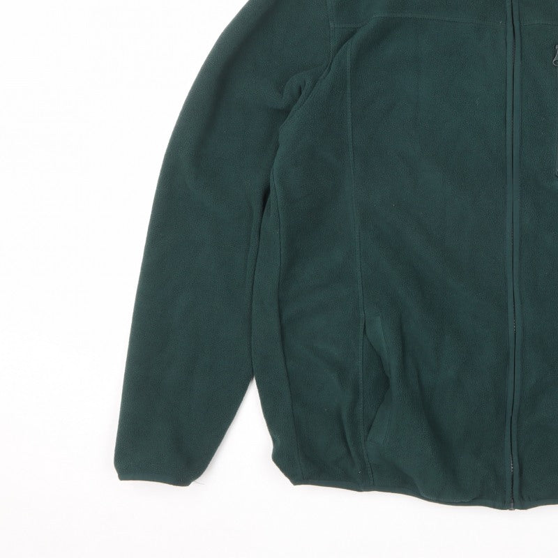 Primark Men’s Green XL Fleece Full Zip Outdoor Jacket Pockets