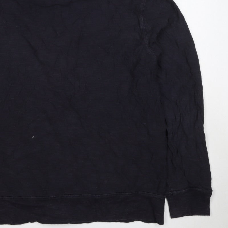 Gap Women’s Navy L Full Zip Hooded Cotton Sweatshirt Jacket