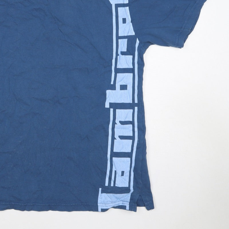 Firetrap Men’s Blue Medium Graphic Print Crew Neck Short Sleeve T-Shirt