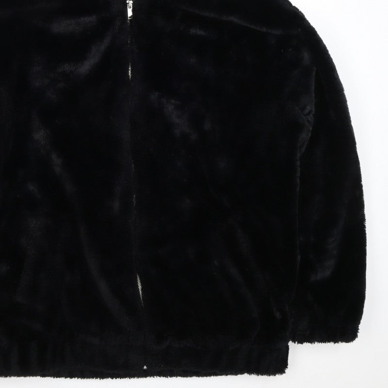 New Look Tall Women’s Black Faux Fur Hooded Zip Jacket UK 12