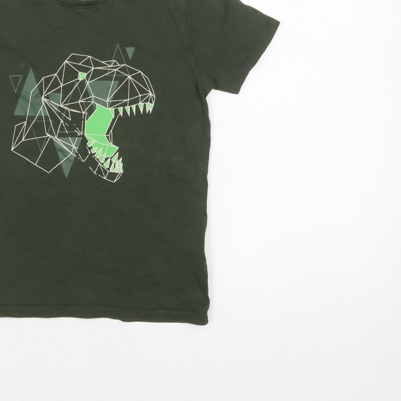Mountain Warehouse Boys Green 7-8 Years Dinosaur Graphic T-Shirt
