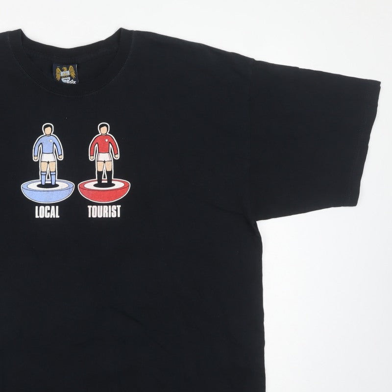 Classic MCFC Men’s Black XL Local Tourist Graphic Print T-Shirt