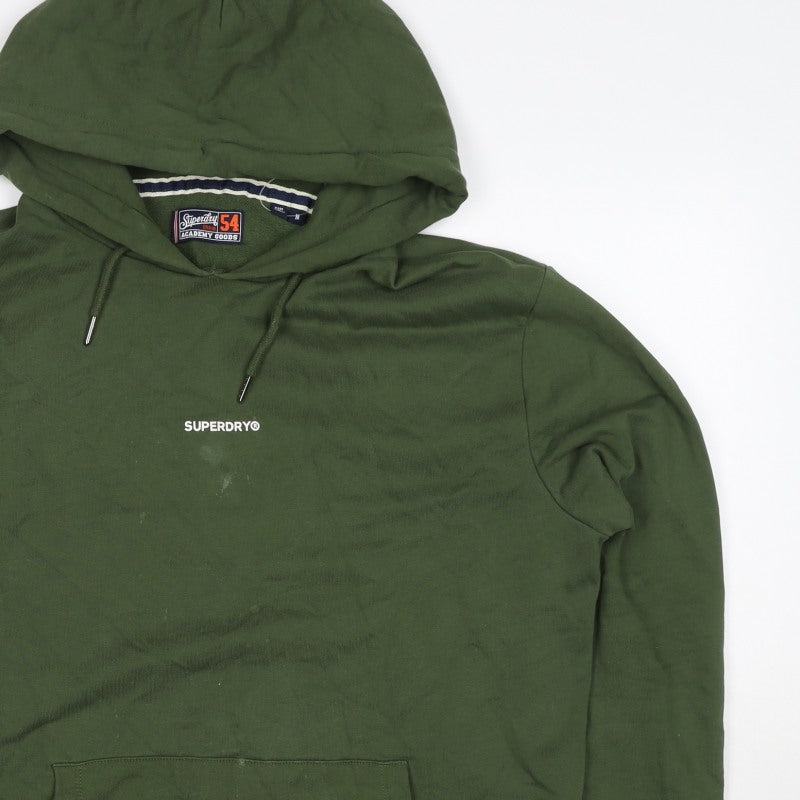 Superdry Men’s Green M Pullover Hooded Logo Sweatshirt Hoodie