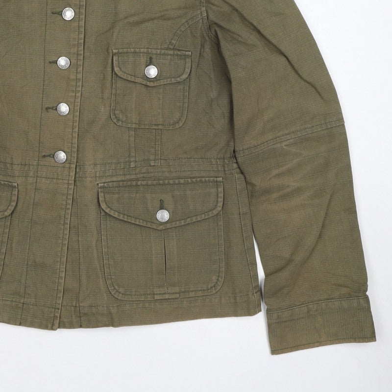Per Una Women’s Green UK 14 Military Utility Button Jacket