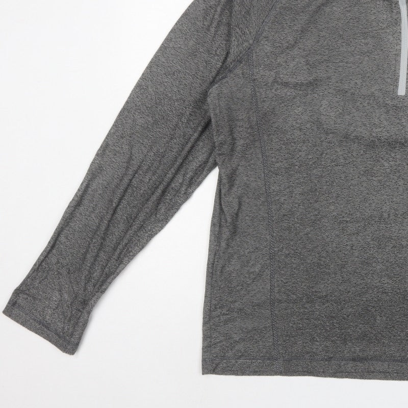 Regatta Men’s Grey XL 1/4 Zip Fleece Sweatshirt Outdoor Walking