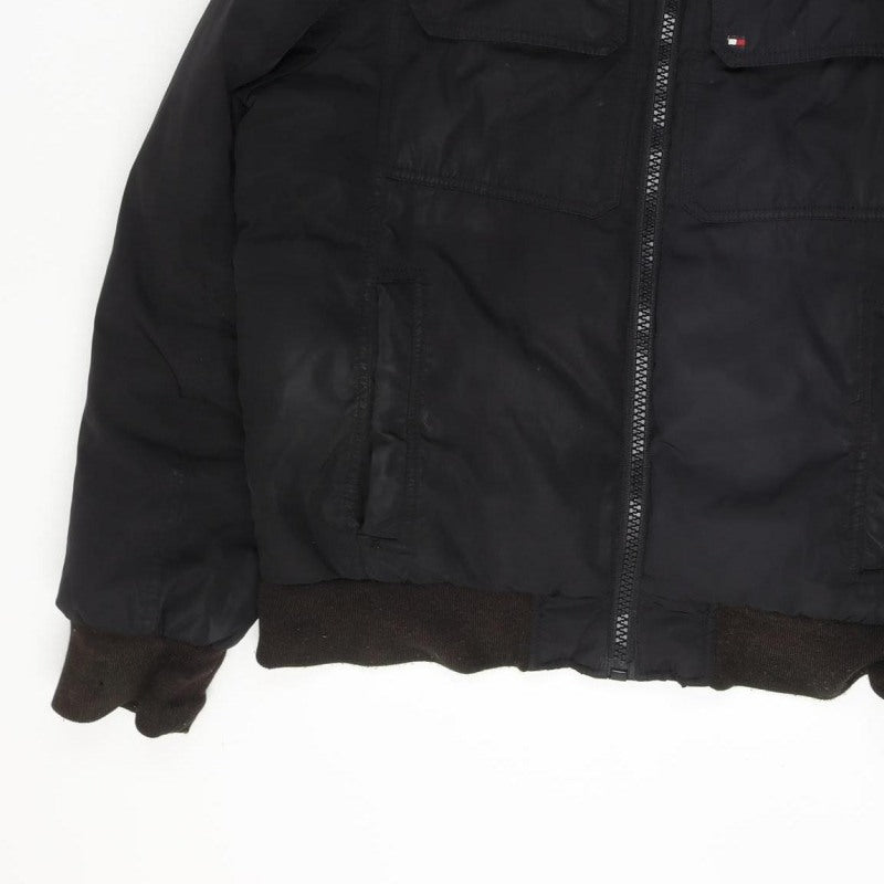 Tommy Hilfiger Men’s Black M Bomber Jacket Padded Full Zip