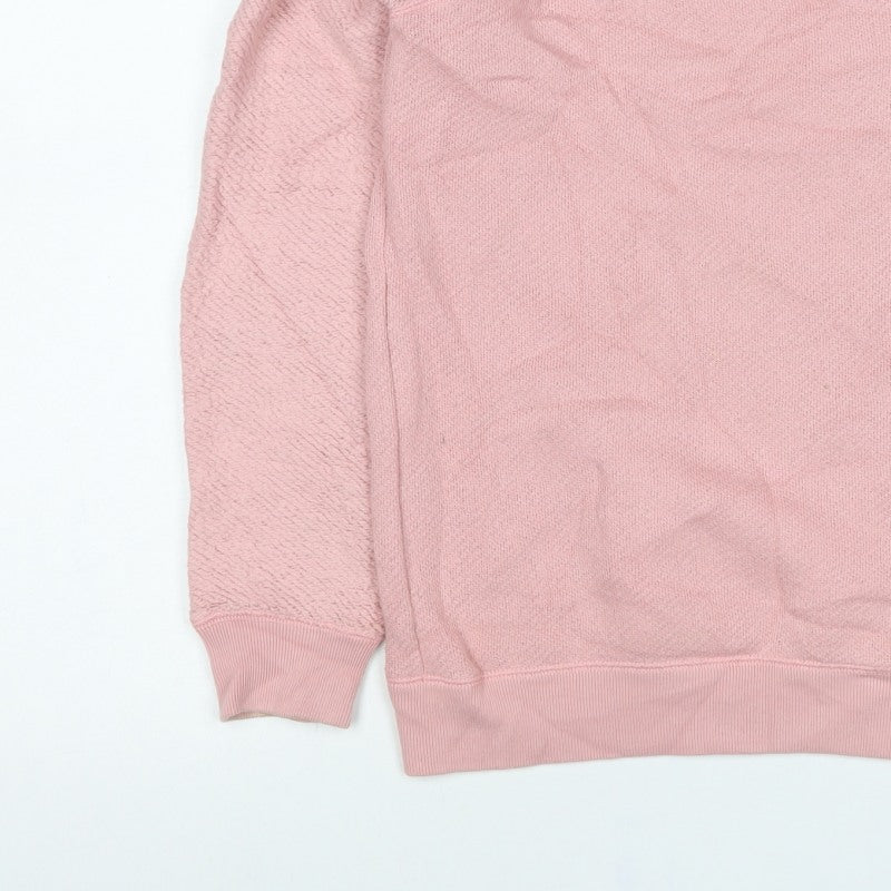 Jack Wills Women’s Pink UK 8 Crew Neck Raglan Sleeve Pullover Jumper