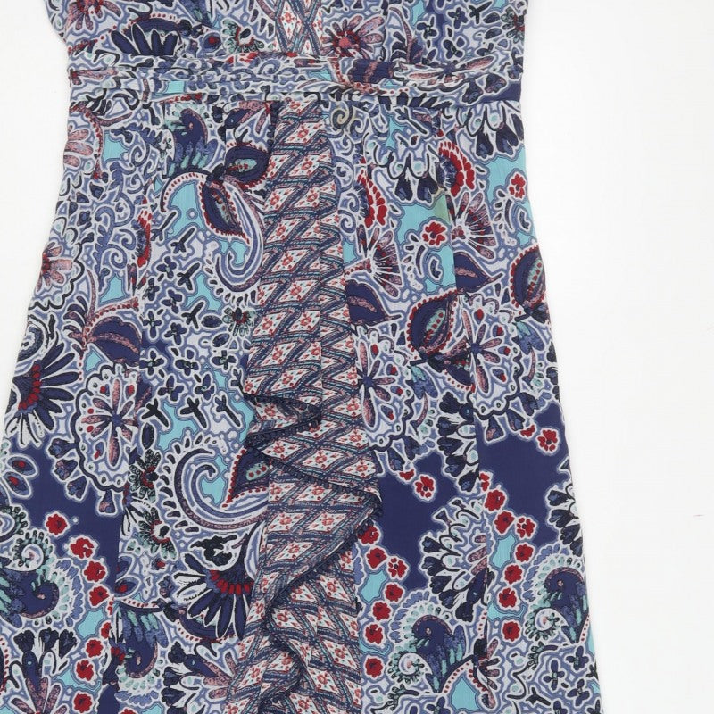 Per Una Women Multicoloured UK 14 Paisley Belted Maxi Dress