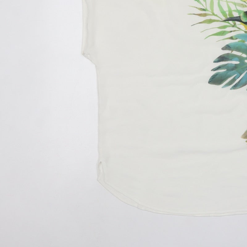 Marks & Spencer Women White UK 18 Bird Print Dolman Blouse