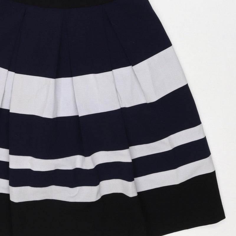 Lauren Ralph Lauren Women Multicoloured UK 4 Fit & Flare Striped Dress
