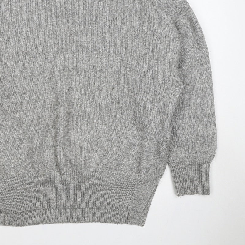 Chicwish Women Grey S Roll Neck Knit Pullover Jumper