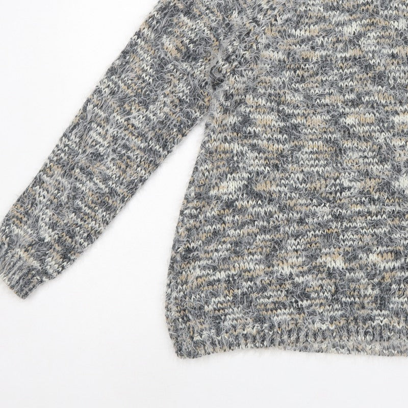 Next Women Multicoloured Size 14 Metallic Chunky Knit Pullover Jumper