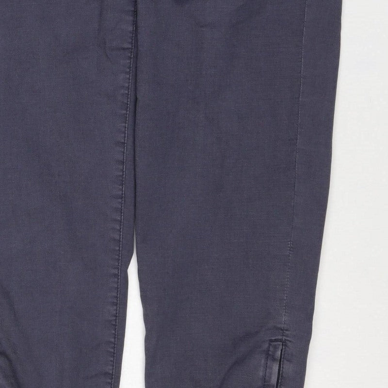Marks & Spencer Women Grey Size 12 Short Tapered Stretch Jeans