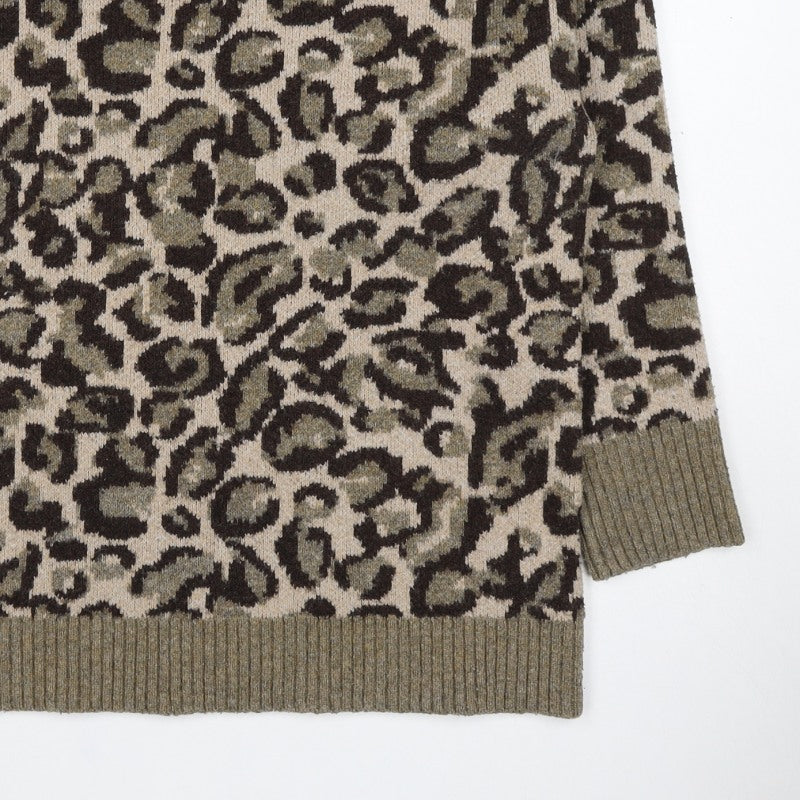 Warehouse Women’s Multicoloured Leopard Print Knit Jumper Size M