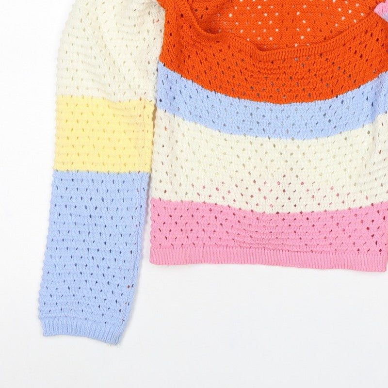 Saw It First Women’s Multicoloured M Open Knit Scoop Neck Jumper