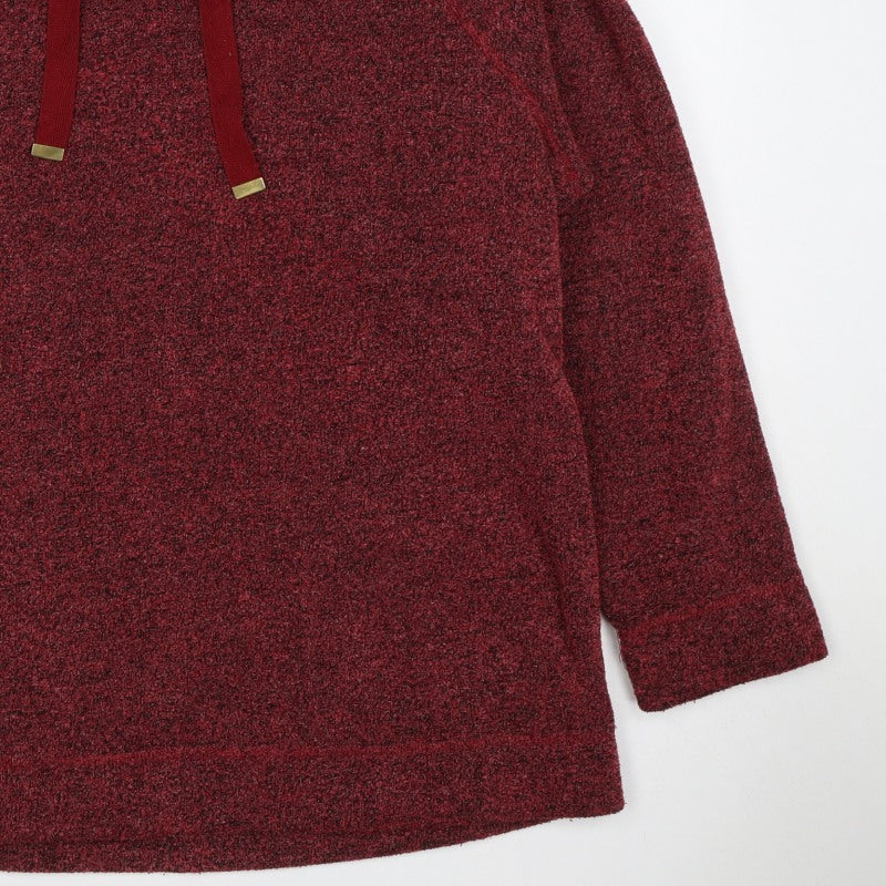 Regatta Women Red UK 14 Cowl Neck Drawstring Fleece Pullover Sweatshirt