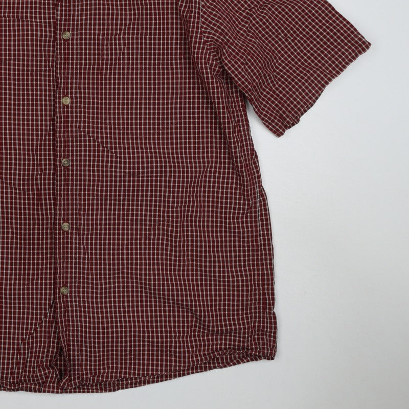 Marks & Spencer Blue Harbour Men’s Red Check Cotton Shirt L