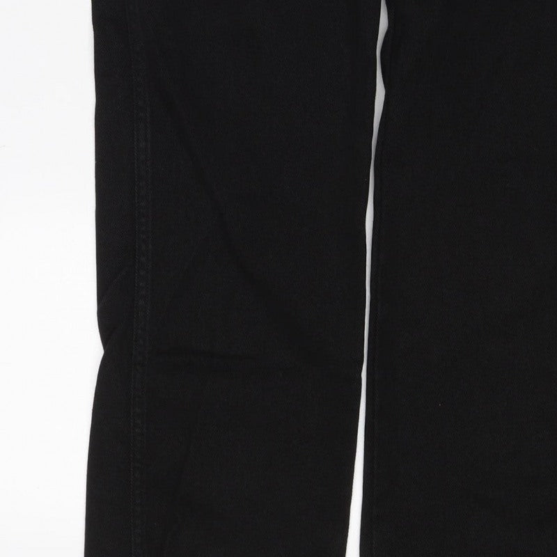 Wrangler Men’s Black W32 L30 Regular Fit Straight Stretch Jeans