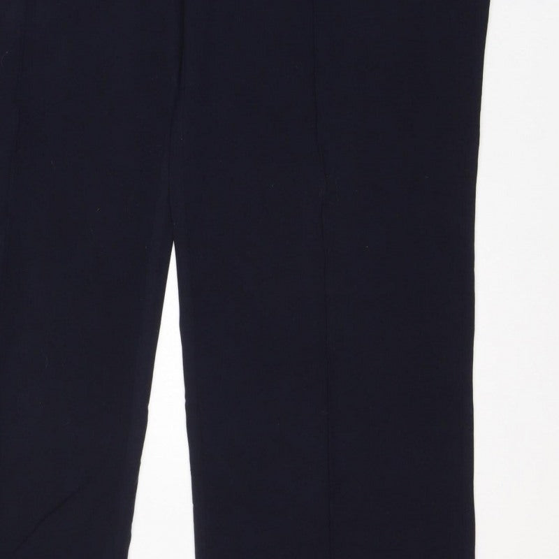 Isle Essentials Women Black Size 18 Wide-Leg Pull-On Trousers