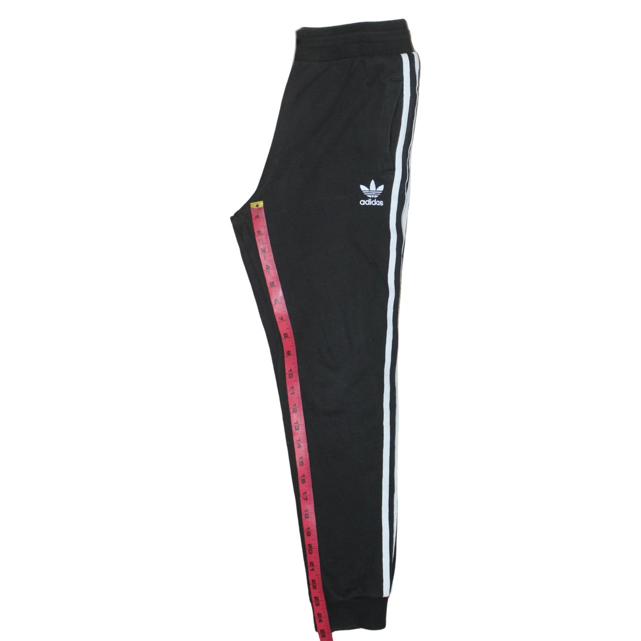 Adidas 90's 3 Stripes Casual Joggers / Sweatpants 28 Black TESTCLUB