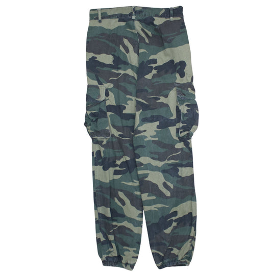 Active 90's Cargo Pockets Casual Joggers / Sweatpants Small Green  TESTCLUB