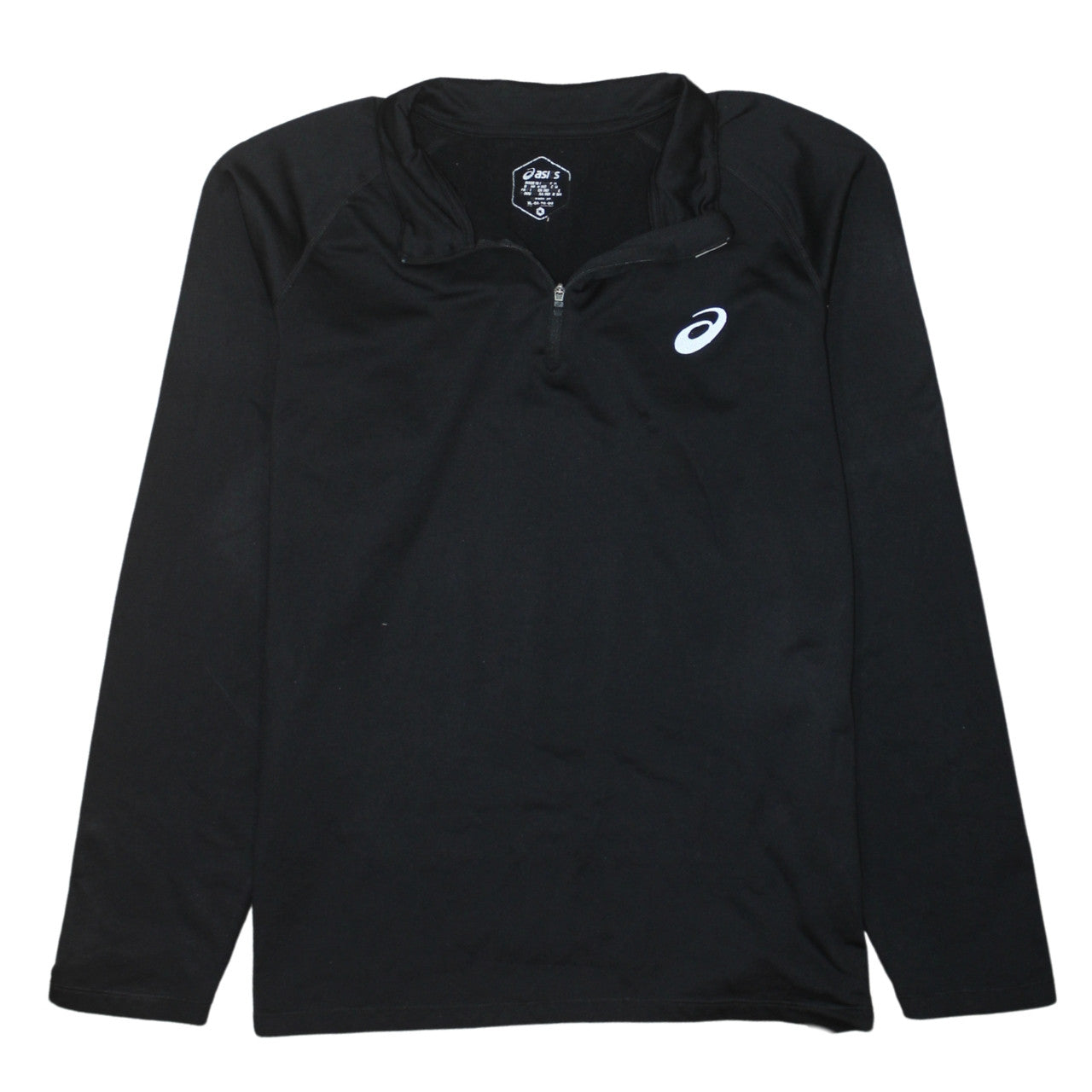 Aasics 90's Lightweight Quarter Zip Sweatshirt XLarge Black TESTCLUB
