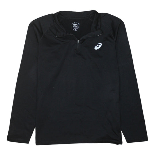 Aasics 90's Lightweight Quarter Zip Sweatshirt XLarge Black  TESTCLUB