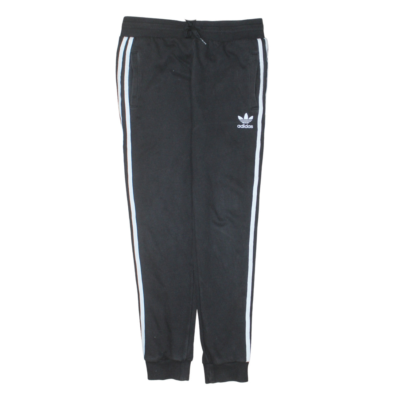 Adidas 90's 3 Stripes Casual Joggers / Sweatpants 28 Black TESTCLUB