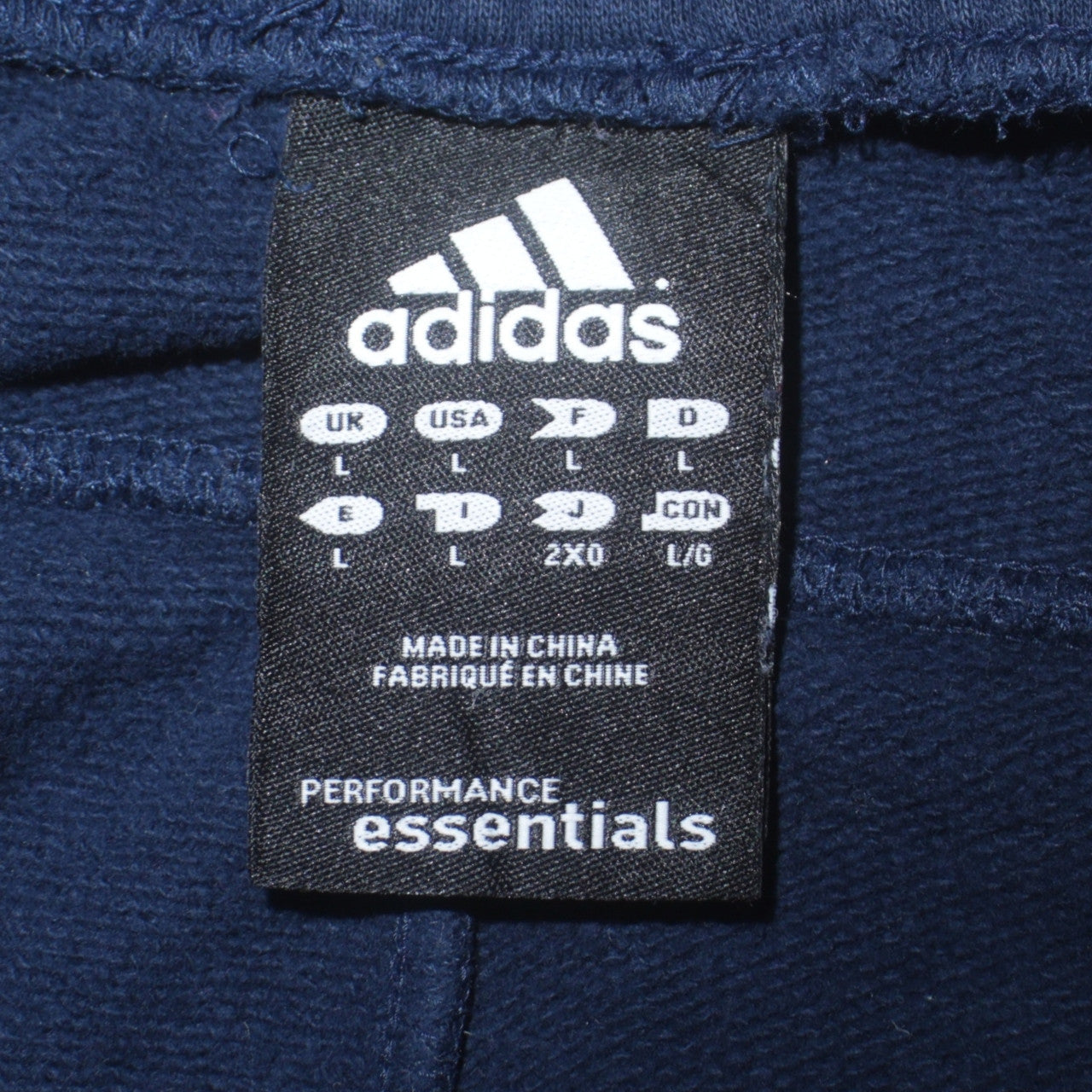 Adidas 90's 3 Stripes Casual Joggers / Sweatpants Large Navy Blue