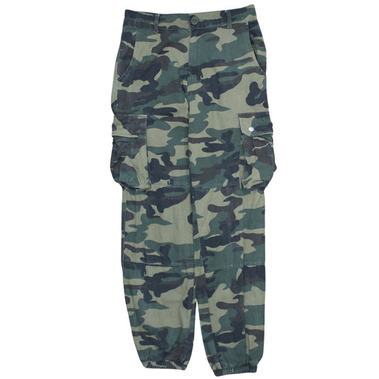 Active 90's Cargo Pockets Casual Joggers / Sweatpants Small Green  TESTCLUB