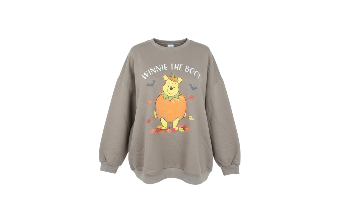Disney Winnie the Pooh Women's Brown XL Pullover Sweatshirt