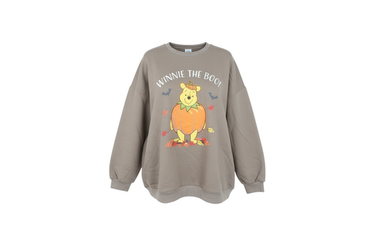 Disney Winnie the Pooh Women's Brown XL Pullover Sweatshirt